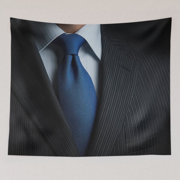 Item preview, Elegant suit with blue tie in focus designed and sold by anytka.