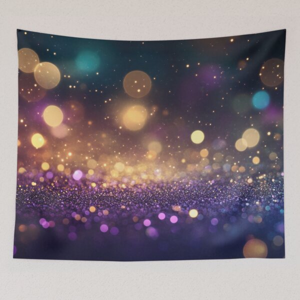 Item preview, Festive colorful bokeh lights designed and sold by anytka.