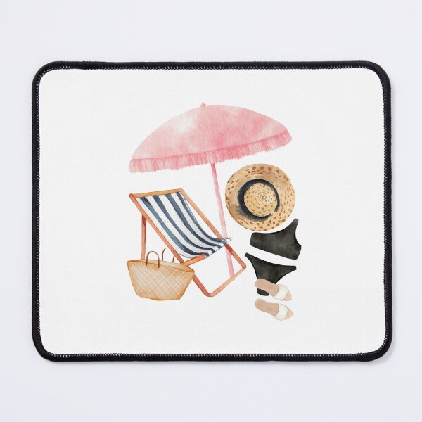 Item preview, Beach collection painted in watercolor chic stylish and colorful designed and sold by adesignworld.