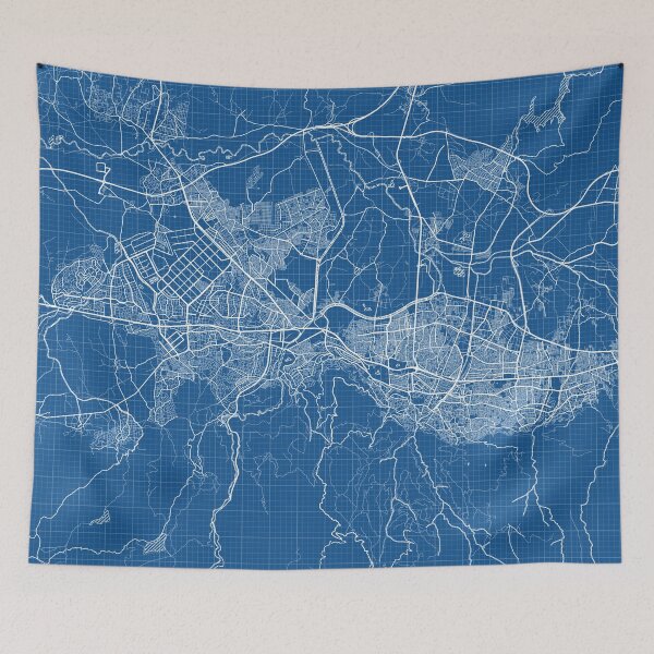 Item preview, Bursa City Map of Turkey - Blueprint designed and sold by deMAP.