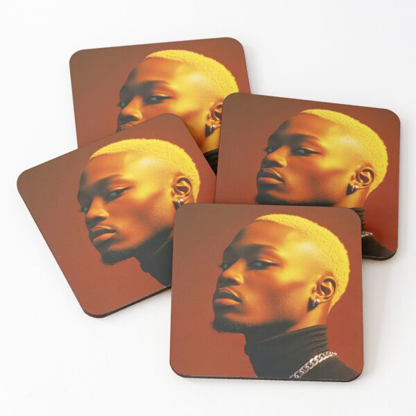 Item preview, Golden-haired man on dark bg designed and sold by anytka.