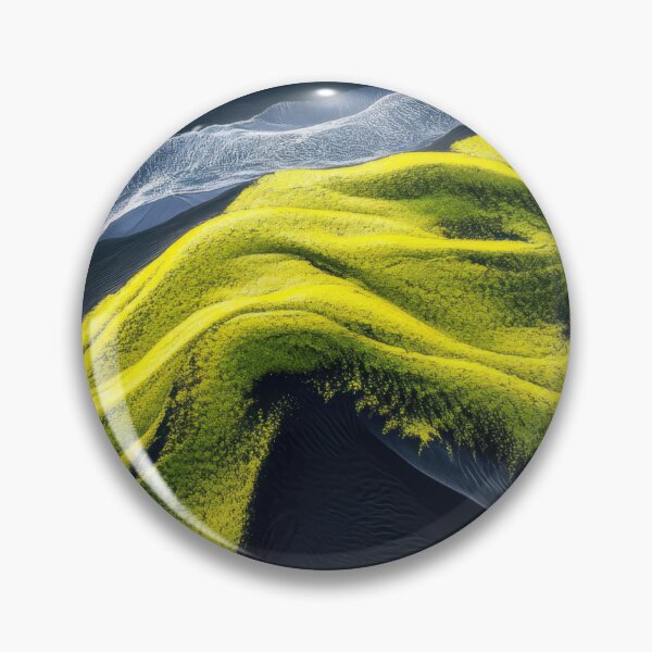 Item preview, Green patterns on black sand designed and sold by anytka.