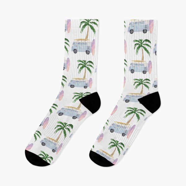 Item preview, Surf scene with beach and palm trees. Mahalo. designed and sold by adesignworld.