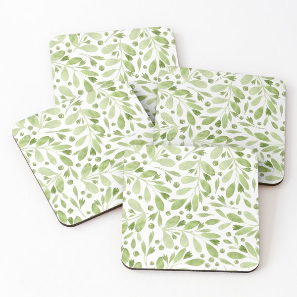 Item preview, Green plants Pattern designed and sold by mixedart11.