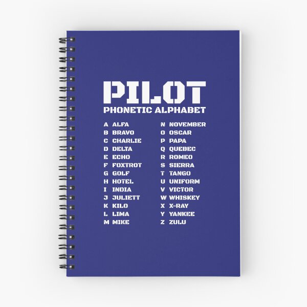 Item preview, Pilot Phonetic Alphabet for Flight Fans - Navy Blue designed and sold by AnnSign.
