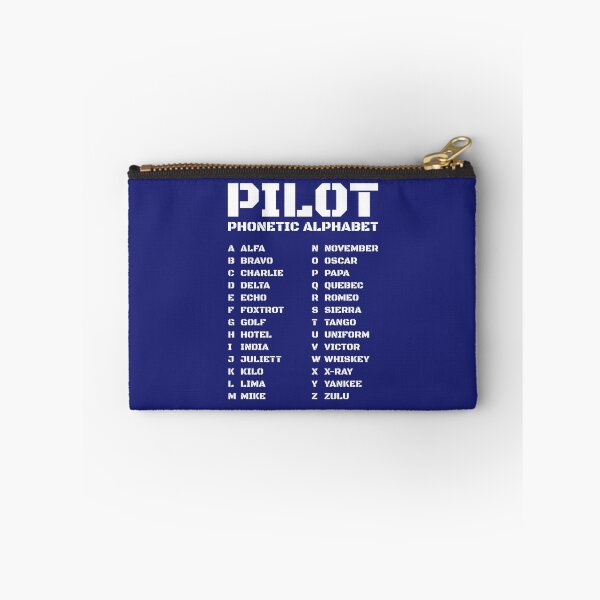 Item preview, Pilot Phonetic Alphabet for Flight Fans - Navy Blue designed and sold by AnnSign.