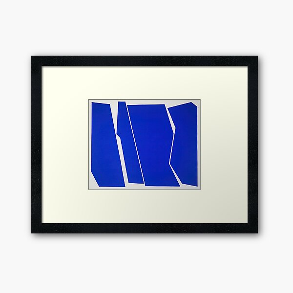 Item preview, Bold Blue Geometric Abstract with Angular Shapes designed and sold by Artbyvo.