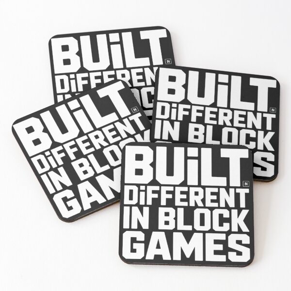 Item preview, Built Different in Block Games designed and sold by SignumShop.