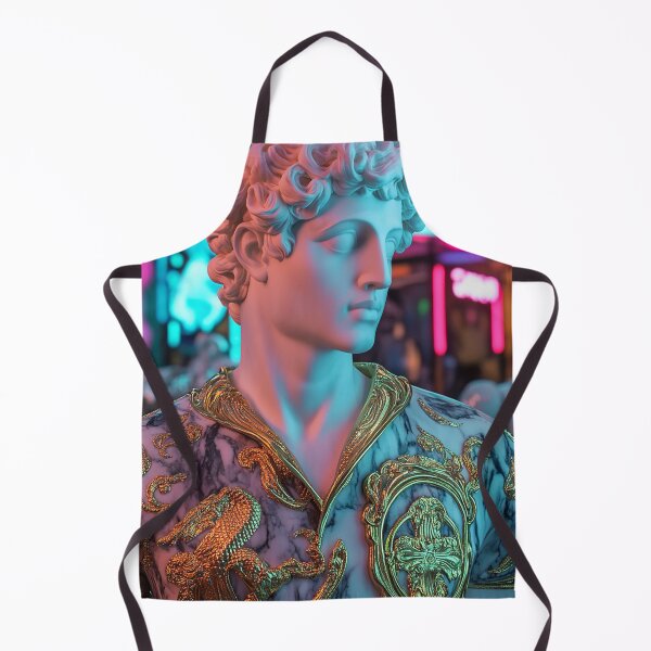 Item preview, Neon David Statue in Baroque Dragon Jacket designed and sold by weirdfishes123.