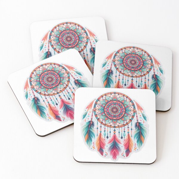 Item preview, boho feather dreamcatcher floral sticke ,boho style,Bohemian,Bloom Boom,Spring,ethnic designed and sold by Expressions-Sel.