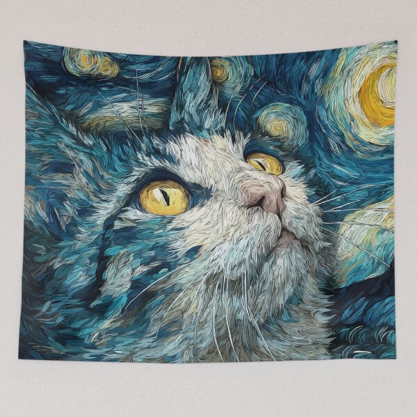 Item preview, Starry Night Cat designed and sold by Frostlyn.