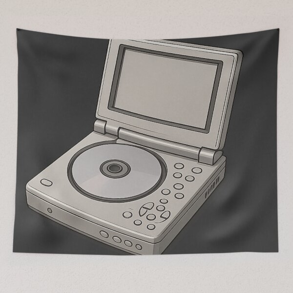 Item preview, Minimalist Retro Portable DVD Player designed and sold by AleTot.