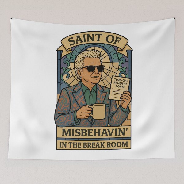Item preview, Baby Billy: Saint of Misbehavin’ in the Break Room designed and sold by BarelyDesigned.