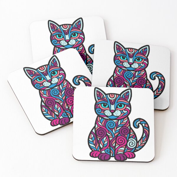 Item preview, Intricate cat designed and sold by SpectrumShine.