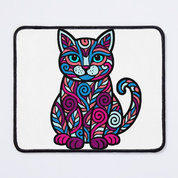 Item preview, Intricate cat designed and sold by SpectrumShine.
