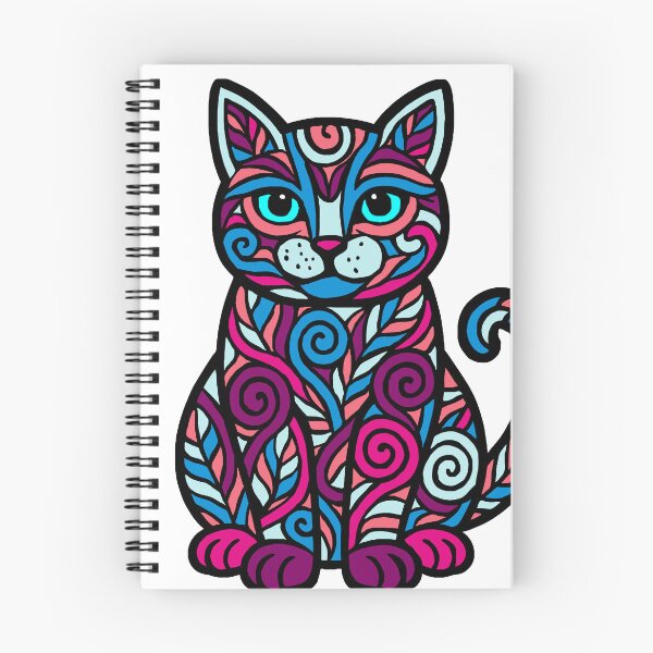 Item preview, Intricate cat designed and sold by SpectrumShine.