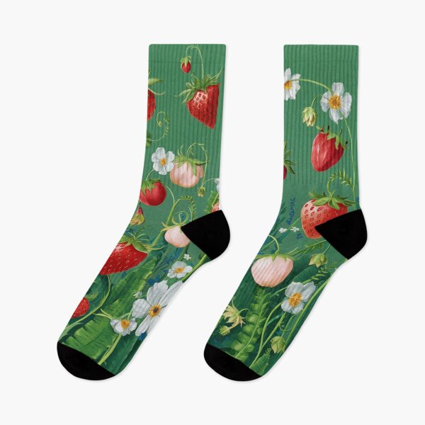 Item preview, Wild strawberry, postcard. designed and sold by elegantpaterns.