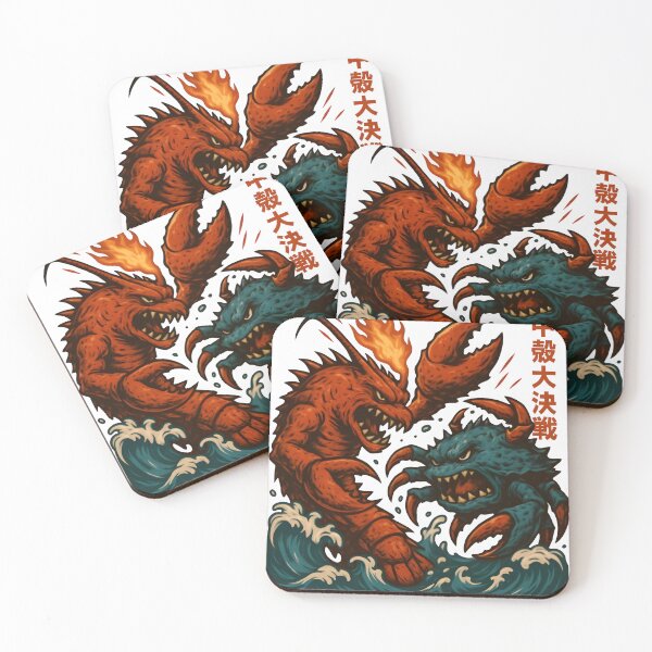 Item preview, Lobster Lord vs. Crab Crusher: Clash of the Crustacean Kaiju designed and sold by Snackwear Apparel.