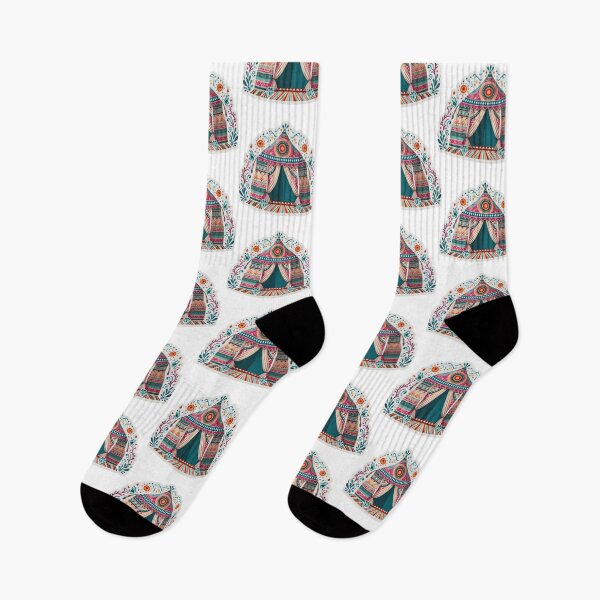 Item preview, boho colored tent floral sticke ,boho style,Bohemian,Bloom Boom,Spring,ethnic designed and sold by Expressions-Sel.