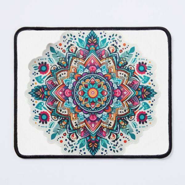 Item preview, boho colored mandala floral sticke ,boho style,Bohemian,Bloom Boom,Spring,ethnic designed and sold by Expressions-Sel.