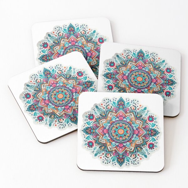 Item preview, boho colored mandala floral sticke ,boho style,Bohemian,Bloom Boom,Spring,ethnic designed and sold by Expressions-Sel.