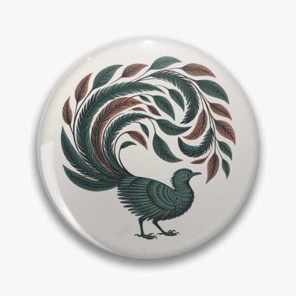 Item preview, Lyrebird with Ornate Leaf Tail designed and sold by BirdsnStuff.