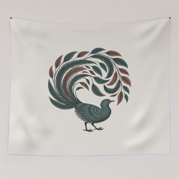 Item preview, Lyrebird with Ornate Leaf Tail designed and sold by BirdsnStuff.