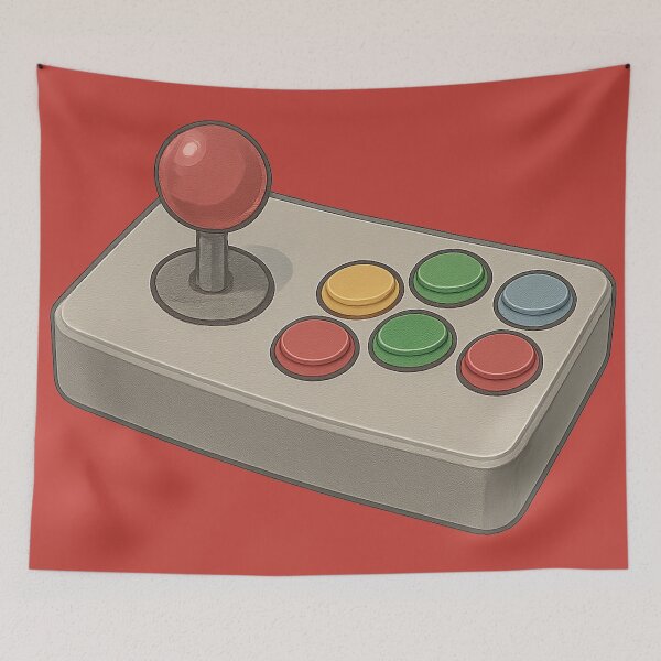 Item preview, Colorful Retro Arcade Joystick designed and sold by AleTot.