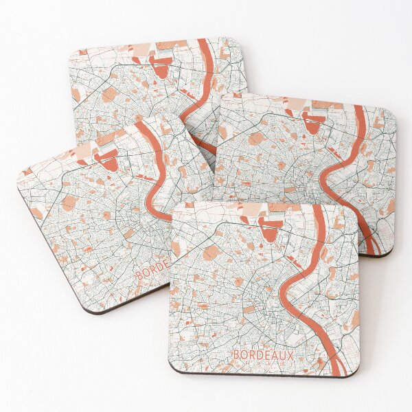 Item preview, Bordeaux City Map of France - Bohemian designed and sold by deMAP.
