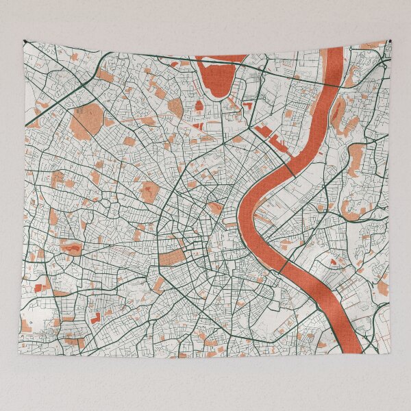 Item preview, Bordeaux City Map of France - Bohemian designed and sold by deMAP.
