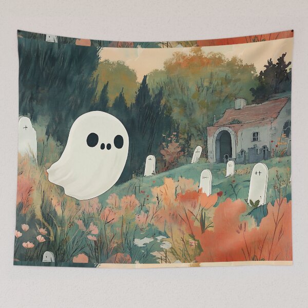 Item preview, Spooky Cutie: Soft Goth Ghostly Plush designed and sold by bapupa.