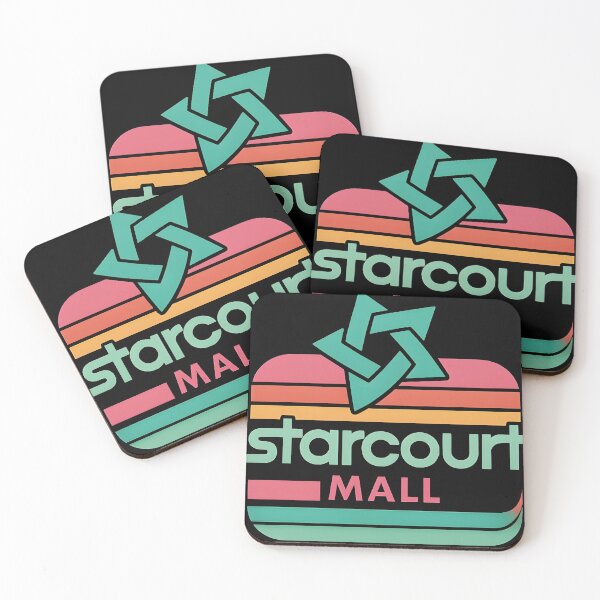 Aperçu de l'œuvre T-shirt Starcourt Mall – Logo rétro inspiré de Stranger Things des années 80 créée et vendue par WAUZ.