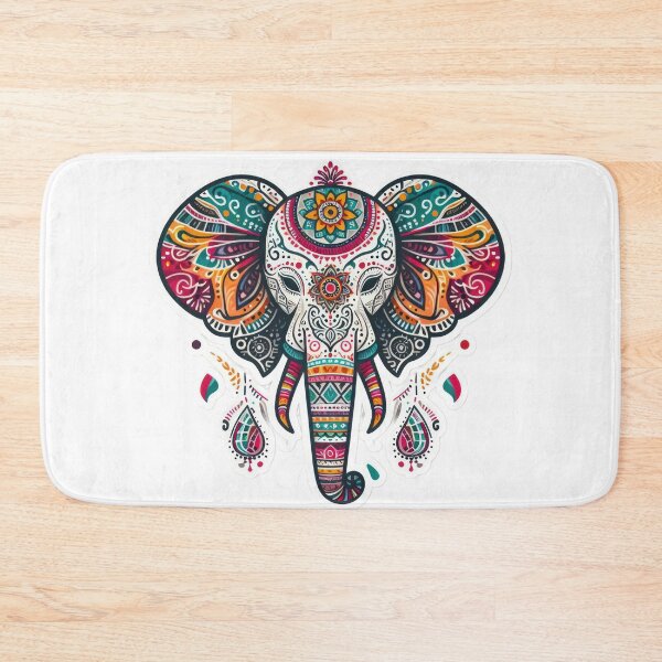 Item preview, boho colored elephant floral sticke ,boho style,Bohemian,Bloom Boom,Spring,ethnic designed and sold by Expressions-Sel.