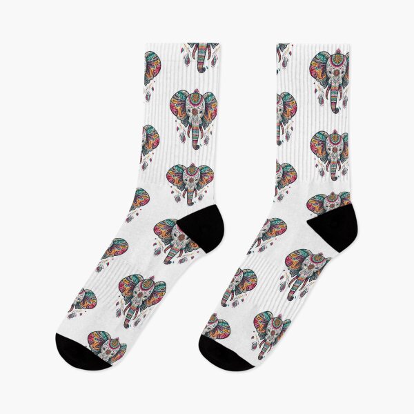 Item preview, boho colored elephant floral sticke ,boho style,Bohemian,Bloom Boom,Spring,ethnic designed and sold by Expressions-Sel.