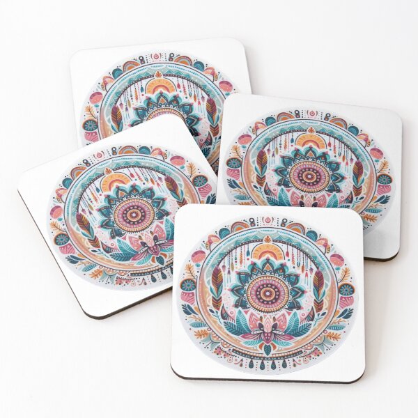 Item preview, boho colored mandala floral sticke ,boho style,Bohemian,Bloom Boom,Spring,ethnic designed and sold by Expressions-Sel.