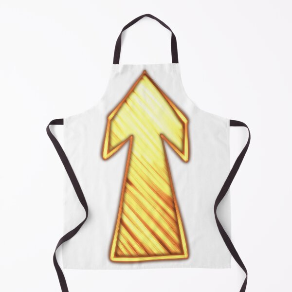 Item preview, Bright yellow upward arrow symbol showcasing movement and direction in a simple and bold design suitable for various applications designed and sold by Ms. Iryna.