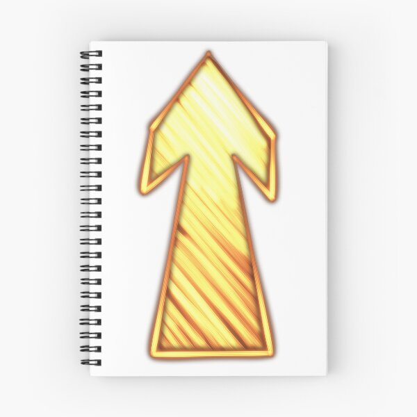 Item preview, Bright yellow upward arrow symbol showcasing movement and direction in a simple and bold design suitable for various applications designed and sold by Ms. Iryna.