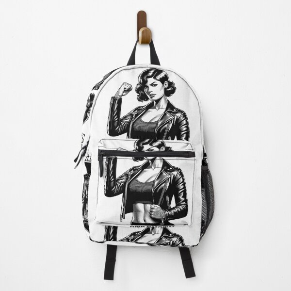 Item preview, Strong Woman Strength Rockabilly Leather Jacket Gift designed and sold by Pineapple-Tree.