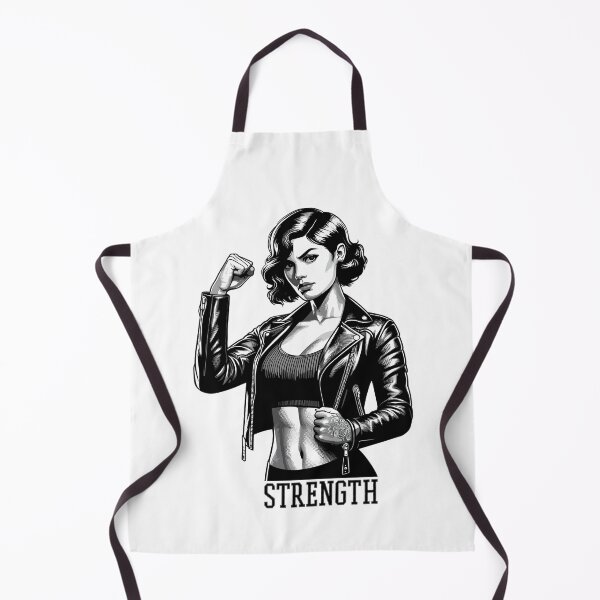 Item preview, Strong Woman Strength Rockabilly Leather Jacket Gift designed and sold by Pineapple-Tree.