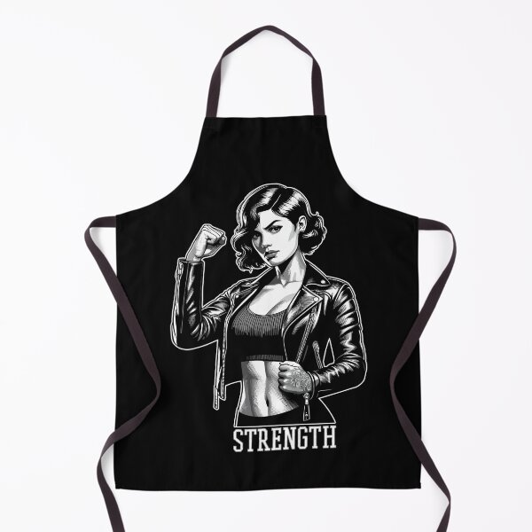 Item preview, Strong Woman Strength Rockabilly Leather Jacket Gift designed and sold by Pineapple-Tree.