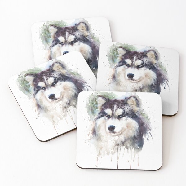 Item preview, Alaskan Malamute Portrait designed and sold by caracatita75.