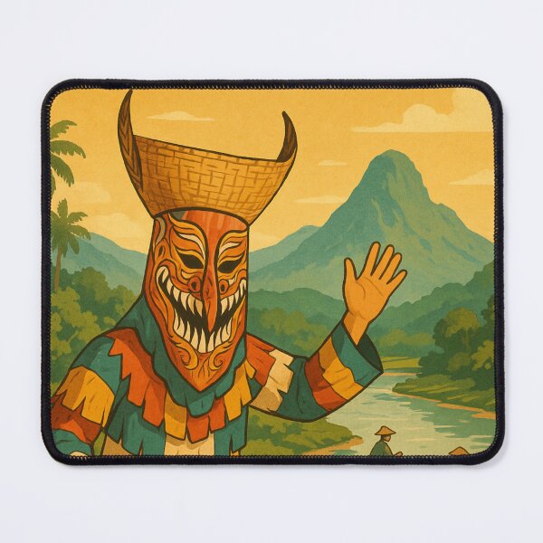 Item preview, Colorful Phi Ta Khon Dancer in Loei Thailand Countryside designed and sold by Aryabek.