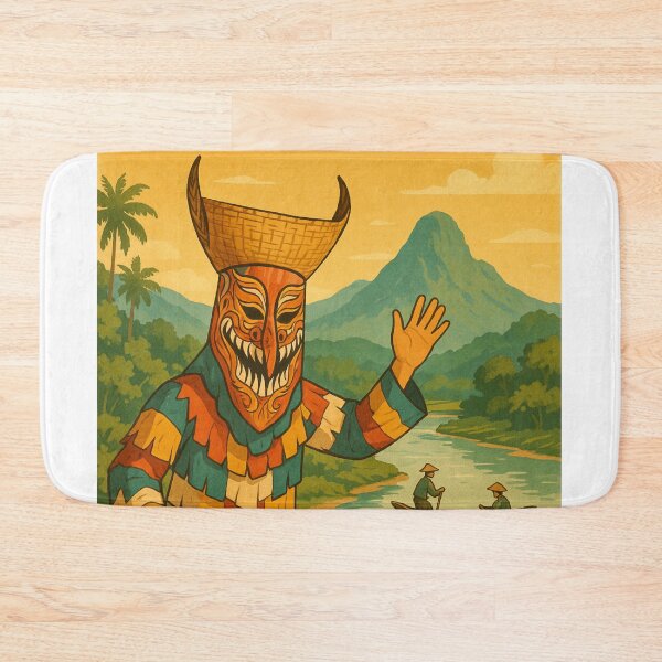 Item preview, Colorful Phi Ta Khon Dancer in Loei Thailand Countryside designed and sold by Aryabek.