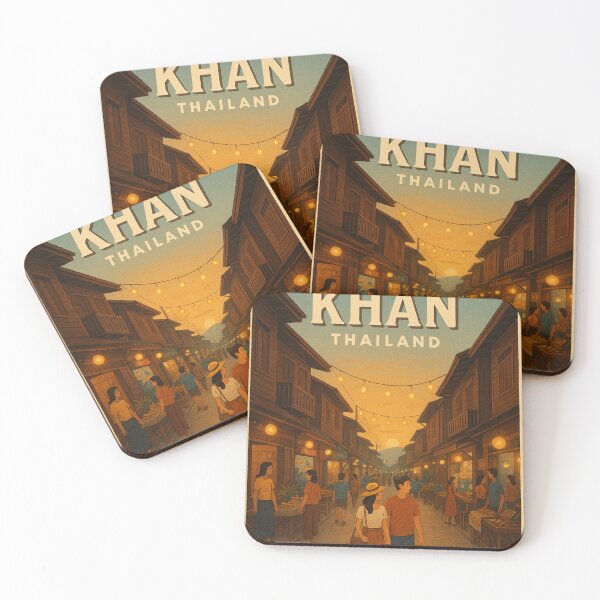 Item preview, Chiang Khan Thailand Night Market at Sunset designed and sold by Aryabek.