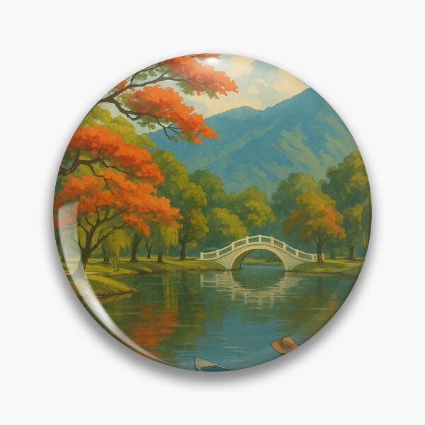 Item preview, Taiping Malaysia with Lake Gardens and Autumn Trees designed and sold by Aryabek.
