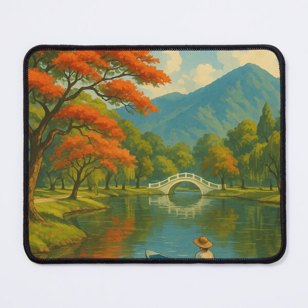 Item preview, Taiping Malaysia with Lake Gardens and Autumn Trees designed and sold by Aryabek.