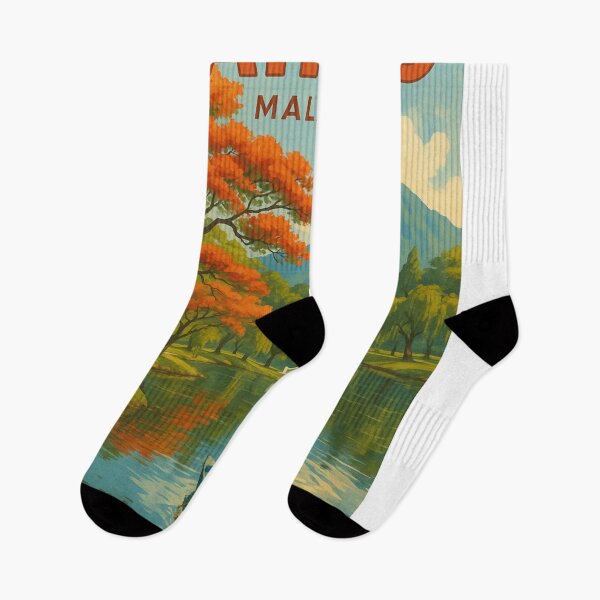 Item preview, Taiping Malaysia with Lake Gardens and Autumn Trees designed and sold by Aryabek.
