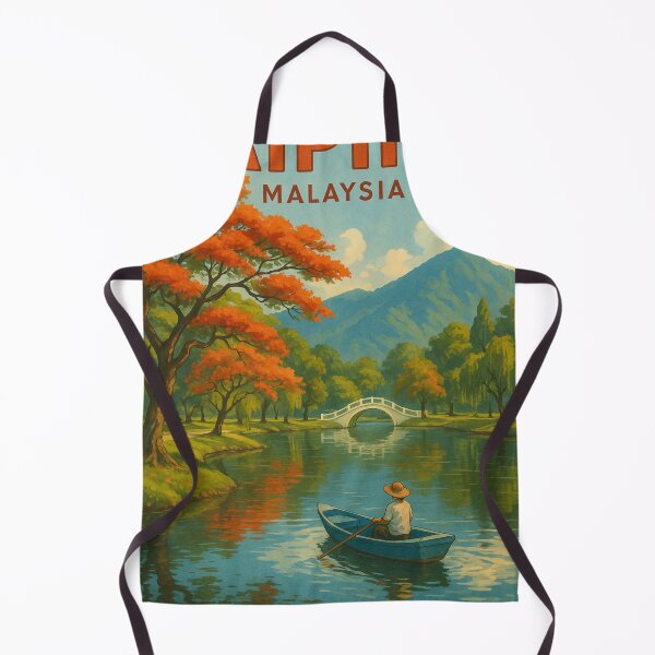 Item preview, Taiping Malaysia with Lake Gardens and Autumn Trees designed and sold by Aryabek.