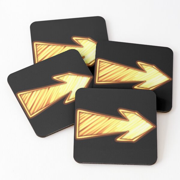 Item preview, Bright yellow arrow graphic pointing right with a textured finish and contrasting outline in a dynamic design designed and sold by Ms. Iryna.
