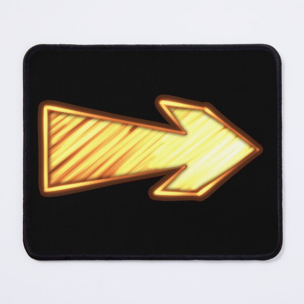 Item preview, Bright yellow arrow graphic pointing right with a textured finish and contrasting outline in a dynamic design designed and sold by Ms. Iryna.